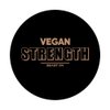Vegan Strength Beige Vegan Gym Fitness Motivation Sayings PopSockets Swappable PopGrip