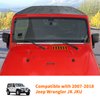 SQQP Hood Vent Cover Cowl Panel Vent Cover Trim, ABS Exterior Accessories for 2007-2018 Jeep Wrangler JK JKU 2/4-Door(Orange)