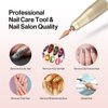 MelodySusie Professional Tapered Nib Nail Drill Bit, 3/32'' Carbide Tungsten Multi-function Bit, Suitable for Manicure Pedicure Cuticle Gel Polishing, Technicians Bit, Rose Gold, Series Bit-M, Fine