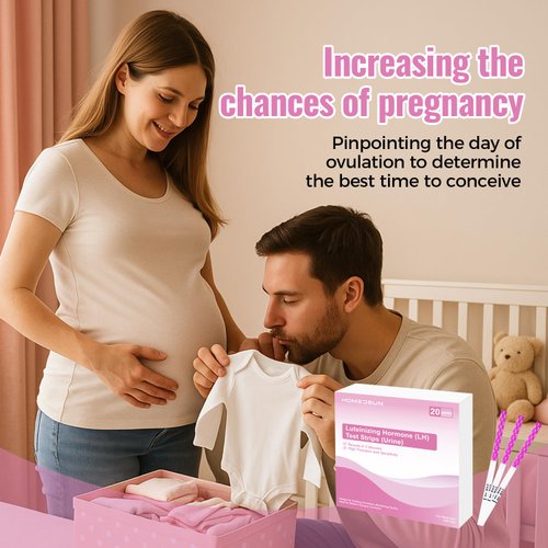HOMEDSUN 20 Packs LH Ovulation Test Strips Easy to Use Ovulation Tracker Kit Accurate Fertility Tracking for Women Quick Results at Home Use