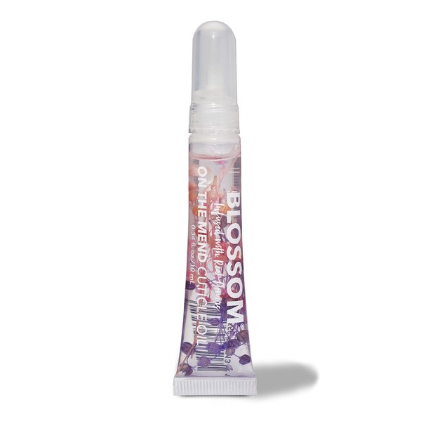 Blossom On the Mend Restoring Scented Portable Cuticle Oil Tube for Travel with Brush Tip, Infused with Real Flowers, 0.34 fl. oz/10ml, Spring Bouquet