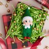 JOYIN Christmas Elf Plush Doll, Green Tiny Soft Plush Christmas Elf Doll Accessories for Christmas Holiday Decorations, Christmas Dress-Up Party.