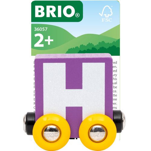 BRIO – Letter Train H | Wooden Train Set Accessory Toy for Kids Age 2 Years Up