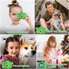 Contixo Kids Camera - HD 1080P Video Camera for Kids, Selfie Toddler Camera for Boys Girls, Kids Digital Camera, Portable Toy Camera for Kids Aged 3-12 with Puzzle Games, Fun Gift, Green Dinosaur