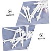PACKOVE 60Pcs Nose Wax Spatulas Disposable Plastic Wand for Cleaning Safe Nasal Hair Removal Tool Lightweight and User Friendly Hair Waxing Applicator for Family Use