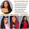 Loose Wave Lace Front Wigs Human Hair 13x4 HD Transparent Loose Deep Wave Human Hair Lace Front Wigs for Women 180% Density Glueless Lace Frontal Wigs Human Hair Pre Plucked with Baby Hair (30 Inch)