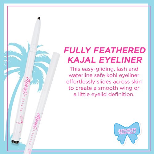 Petite 'n Pretty Eye Makeup Set for Kids - Makeup for Tweens & Teens - Fully Feathered Volumizing Mascara, Eyeliner, Made in the USA, w/Gift Bag, Easter Basket Stuffers