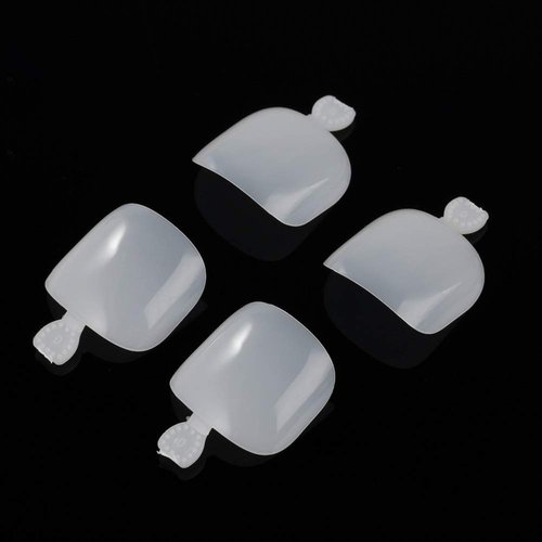 YIMART 500Pcs Fake Toenail Tips Set Nail Art Toe Decoration Full Cover False Toe Nail Tips for DIY Salon Foot Manicure Sticker Tools (Natural)