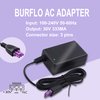 Burflo 30V 333mA Ac Adapter for Hp 0957-2286 Deskjet 1000 1050 1051 1055 1056 2000 2050 3000 3050 3050A 3051A 3052A 3054 3510 3512 Printer Series J110A J310A J410 J410E J510 J611 0957-2290 0957-2398