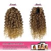 Deep Curly Drawstring Ponytail Extension for Black Women Afro Kinky Curly Pony Tail Hair Piece Synthetic Hair Extensions With 2 Clips 14 Inches (T33/27)