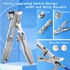 Nail Clippers for Men Thick Nails,INXEN Wide Jaw Opening No Splash Fingernail Clipper with Catcher,German Toe Nail Clippers for Thick Nails for Seniors, Stainless Steel Nail Cutter for Adult