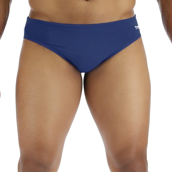 TYR Men's Durafast Elite Solid Racer Swim Suit (Navy, 26)