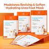 modelones Hydrating Foot Mask for Dry Cracked Feet, Deep Moisturizing with Urea + Coconut Oil + Hyaluronic Acid+ Vitamin E, 6 Pack Repairing Foot Masks, Foot Care for Women and Men, Soft Smooth Feet