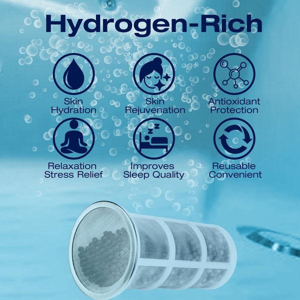 H&G Lifestyles Hydrogen Bath Tablets, H2 Hydrogen Water for Bathing SPA,Hydrogen-Rich Balls Improves Skin Glow Deep Hydration Anti-Aging Stress Relief （2 Packs）