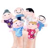 Sealive 6 PCS Family Finger Puppets Set - Finger Puppets for Toddlers 1-3 - Interactive Educational Animal Finger Puppets for Storytime, Playtime, and Learning - Safe, Soft Plush