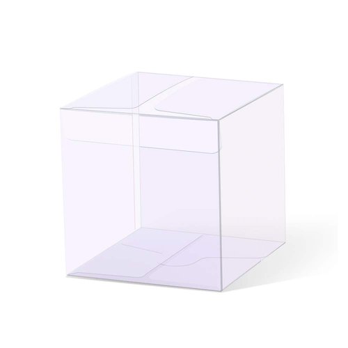 YOZATIA 25PCS Transparent Boxes 2.4 x 2.4 x 2.4 inch, Candy Box, Clear Favor Boxes Gift Boxes for Wedding, Party and Baby Shower Favors