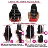 U Part Wigs Human Hair Wigs for Black Women Deep Wave Human Hair 250% Density Brazilian Hair Full Head Clip in Half Wig V Part Glueless Wigs Human Hair Pre Plucked U Shape Wigs Natural Color (26 inch)
