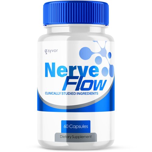 Nerve Flow Capsules, Official Nerve Flow Pills Made with All Natural Ingredients, Maximum Strength NerveFlow Sciatic Support Supplement with Advanced Formula Vitamins for Women & Men (60 Capsules)