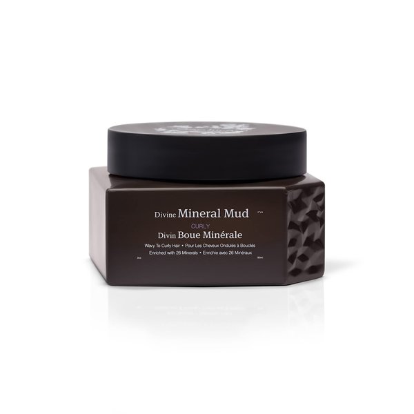 Saphira Divine Mineral Mud for Curly and Wavy Hair, Hair Moisturizer and Deep Conditioning Hair Mask for Shine and Bounce, Sulfate-Free, Paraben-Free, Vegan, 3 Ounce