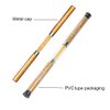 WOKOTO Yellow 2 Way Nail Brushes For 2# Liner Brush And 2# Carving Brush For Manicure 3D Nail art Brush Tools With Acrylic Handle