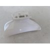 Basic all white hair claw clip