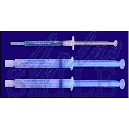 INSTANT WHITE SMILE'S optimized 20cc 36% Carbamide Peroxide Teeth Whitening Gel syringes with 1 Remineralization Gels- no trays