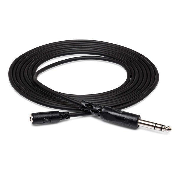 Hosa MHE-325 3.5 mm TRS to 1/4" TRS Headphone Adaptor Cable, 25 Feet