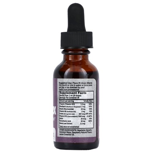 California Natural - B Complex Liquid - Liquid Sublingual - Vitamin B12, B1, B2, B3, B6 - 1 oz