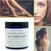 Natural Activated Charcoal Body & Face Scrub. Exfoliating Dead Sea Salt & Sugar Scrub. Deep Cleansing Pore Minimizer. Anti Cellulite, Acne, Blackhead, Scars, Wrinkle Treatment.