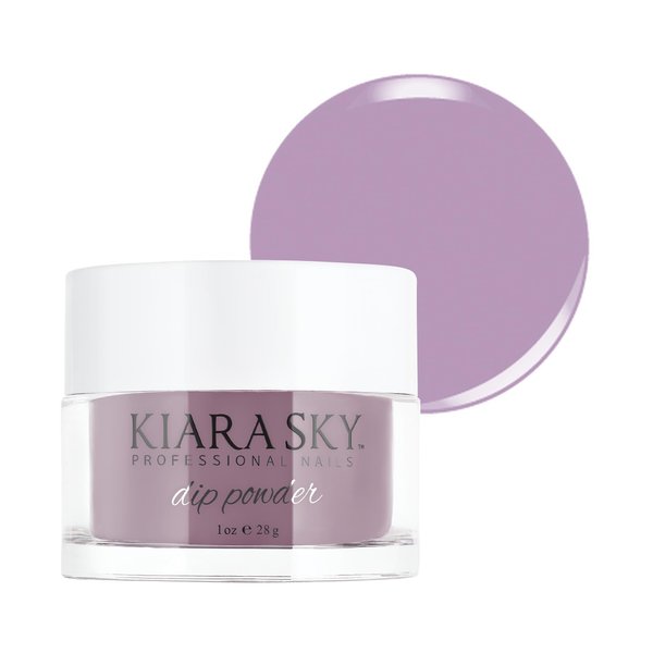 Kiara Sky Long Lasting Nail Dip Powder Purple Tones 1 oz, Warm Lavender