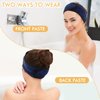 SINLAND Spa Headband for Women Ultra Soft Adjustable Makeup Hair Band with Magic Tape, Stretch Head Wrap for Bath, Shower, Facial Mask, Yoga