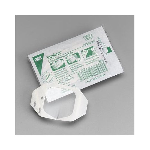 3M Tegaderm Transparent Film Dressing, Picture Frame Style, with Label, 2-3/8" x 2-3/4" - Pack of 20