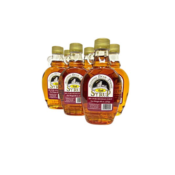 All Natural 100% Bulk Pure Maple Syrup Grade B Gourmet Pack in Glass Jar - Case of 12 Wholesale