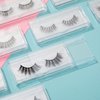 30-Pack Transparent Empty Eyelash Boxes for False Eyelashes, Lash Cases Empty Bulk Wholesale with Glitter Paper Card for Makeup Artists, Women (4.4 x 2 Inches, 0.55" Width)