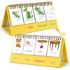 Auchq Sentence Building Flip Chart for Kids,Speech Autism Therapy Learning Materials for Preschool Kindergarten Elementary Special Classroom Must Haves, Essentials Supplies for Homeschool