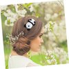 FRCOLOR Panda Hairpin Girl Stuffed Animals Headbands for Korean Outfits Fluffy Hair Scrunchies Hair Clips Plush Headband Plush Panda Hairpin Clip Cartoon Panda Hairpin Panda Barrette