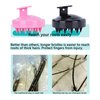 YQBOOM Scalp Massager Hair Growth 2 Pcs Soft Silicone Bristles Scalp Scrubber Hair Shampoo Brush for Wet Dry Hair Ladies Men Black Pink