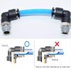 Jienk 10PCS Pneumatic Male Elbow 3/8" Tube OD x 1/4" NPT Thread Push to Connect Air Fittings,90 Degree Quick Connector for Air Compressor Air Horn Air Bag