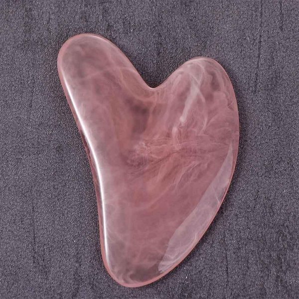 Dark Green Gua Sha Facial Tools Body Massager SPA Resin Scraping Massage Skin Care Tool Face Slimming Wrinkle Remover Beeswax Scraper Face Skin Care