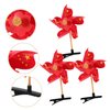 DOITOOL 20 Pcs Windmill Hairpin Pinwheel Hair Bows Sprout Clips Pinwheel Hair Clip Chinese Style Hair Clips Hair Claw Clips Hairclips Small Windmill Hair Clips Child Metal China Christmas