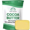 White Naturals Organic Cocoa Butter 8 oz,Unrefined, Raw, 100% Pure, Natural, Food Grade, Great for Hair and Skin, Use For DIY Recipes, Whipped Body Lotions, Soap Making, Creams, Shampoo, Lip Balm
