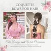 YAEISM Pink Bow Clips 12PCS Coquette Bows Hair Ribbon Floral Bow Hair Clips Lace Hair Bows Plaid Mini Bow for Hair Girls Cute Y2k Hair Barrettes