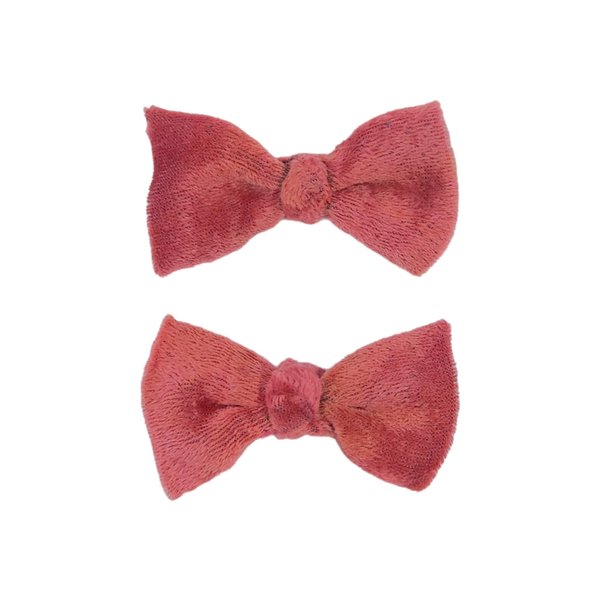 2PCS Red Velvet Hair Bows ( With Gift Item Bracelet ) Hair Clips Accessories for Baby Girls Toddler Headdress.