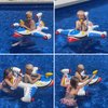 Baby Pool Float Inflatable Airplane Pool Float Boat with Handle & Squirt Gun, Baby Swim Float Swimming Pool Float Kids Toddler Pool Floaties Infant Pool Float Toys for 1-4 Years Old