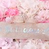 Exacoo Birthday Sash for Women Girls and Birthday Crown Tiaras for Women Birthday Gifts for Women Happy Birthday Decorations Crystal Rhinestone Rose Gold