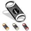 CIGARWONG Cigar Cutter Stainless Steel V-Cut Cigar Cutter Double Cut Blade Sharp Portable