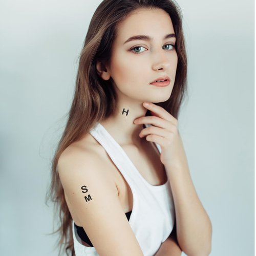 12 Sheets Letters Temporary Tattoos Custom Temporary Tattoos Self-adhesive Fake Letters Stickers Black Finger Tattoos Waterproof Tattoos Stickers DIY Name Tattoo for Body Decorations