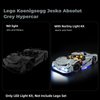 LED Light Kit Compatible with Lego Technic Koenigsegg Jesko Absolut Grey Hypercar, Lighting Set Compatible with Lego Technic 42173 Building Blocks Model (Lights Only, No Set)