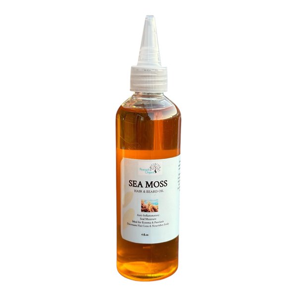 Sea Moss Hair Oil - Nourish, Hydrate & Strengthen Your Scalp and Hair with Natural Ingredients - 4oz