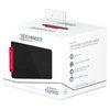 Ultimate Guard Sidewinder Synergy 100+, Deck Box for 100 Double-Sleeved TCG Cards, Black/Red, Magnetic Closure & Microfiber Inner Lining